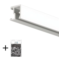 Скрытый рельс «Клик Мии» Artiteq Contour Rail + установочный комплект 2 м, 200 см, Белый