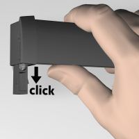 Magazine Rail Рельс для журналов, 99 см, Черный