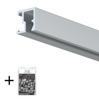 Скрытый рельс «Клик Мии» Artiteq Contour Rail + установочный комплект 2 м, 200 см, Серый